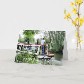 ナローボート カード (黄色い花)