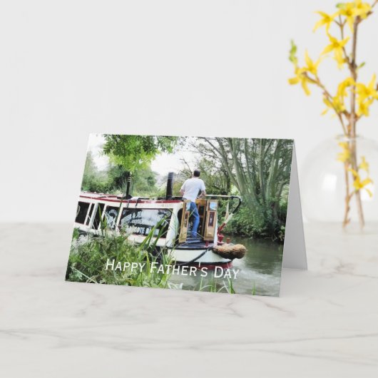 ナローボート カード (黄色い花)