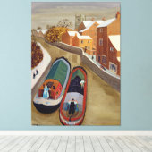 ナローボート キャンバスプリント (インサイチュ (ウッドフロア))