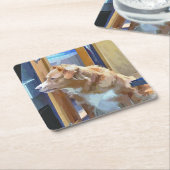 ナローボート スクエアペーパーコースター (アングル)