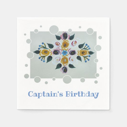 ナローボート スタンダードカクテルナプキン (正面)