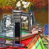 ナローボート セラミックオーナメント