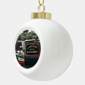 ナローボート セラミックボールオーナメント (右)