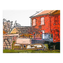 ナローボート フォトプリント           