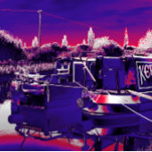 ナローボート ポストカード