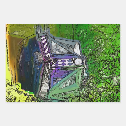 ナローボート ラッピングペーパーシート (正面)