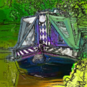 ナローボート ラージ壁時計