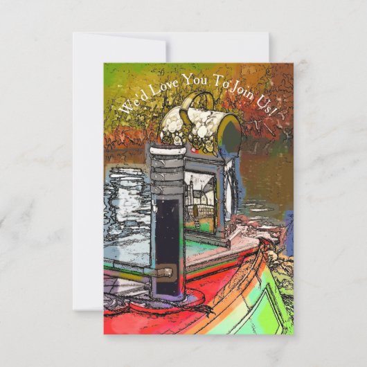 ナローボート 招待状 (正面)