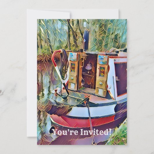 ナローボート 招待状 (正面)