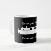 ナローボート（白） コーヒーマグカップ (正面左)