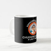 ナローボート – 運河ボート – ボートに住む コーヒーマグカップ (正面左)