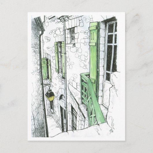 ナロー通りアットザモントサンミシェル ポストカード (正面)