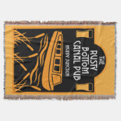 ナロ最高のボートパブ スローブランケット (正面)