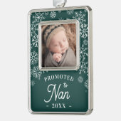 ナンに昇進する |ベビー写真おばあちゃん シルバープレートフレームオーナメント (左)