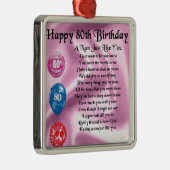ナンの詩-第80誕生日 メタルオーナメント (右)