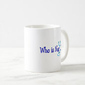 ナンはだれDuhですか。 おもしろいな看護学生のギフト コーヒーマグカップ (正面右)