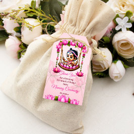 ナンカランクレードルの名前を付けるベビーガール感謝していあなたを ギフトタグ