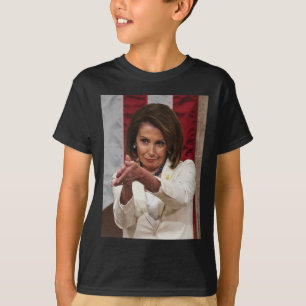 ナンシーおもしろいペロシクラップバックアンチトランプミームティー Tシャツ