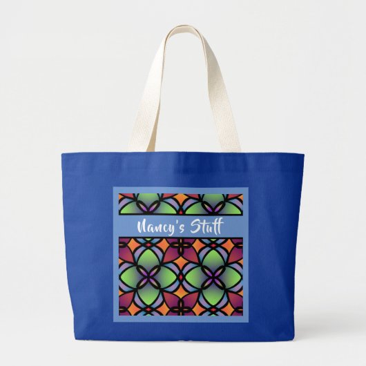 ナンシーのためのジャンボトート ラージトートバッグ (正面)