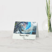 ナンシーのミックスNotecardカスタマイズ可能なテンプレート サンキューカード (裏面)