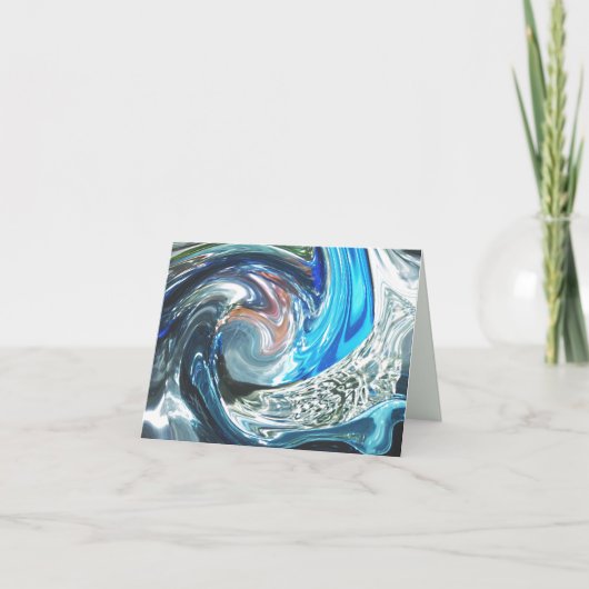 ナンシーのミックスNotecardカスタマイズ可能なテンプレート サンキューカード (正面)