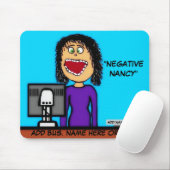 ナンシーの否定的な漫画 マウスパッド (マウス)