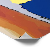 ナンシーは窓の外で子どもたちを見ている ポスター (角)