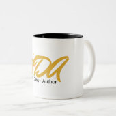 ナンシーは-作家のマグを引きました ツートーンマグカップ (正面右)