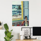 ナンシーアットウィンドウマティススタイル ポスター (ホームオフィス)