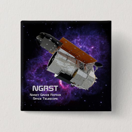 ナンシーグレスローマ宇宙望遠鏡 缶バッジ (正面)