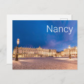 ナンシープレイスタニスラスグランドエストフランスサンセット シーズンポストカード (正面/裏面)