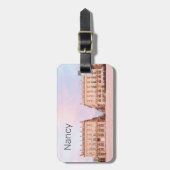 ナンシープレイスタニスラスグランドエストフランスサンセット ラゲッジタグ (正面縦)