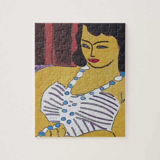 ナンシー抽象芸術サマージグソーパズル ジグソーパズル (縦)