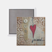 ナンシー最高の・レフコの「鏡」アートマグネット マグネット (正面/裏面)