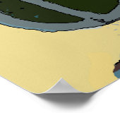 ナンシー5の抽象芸術 ポスター (角)