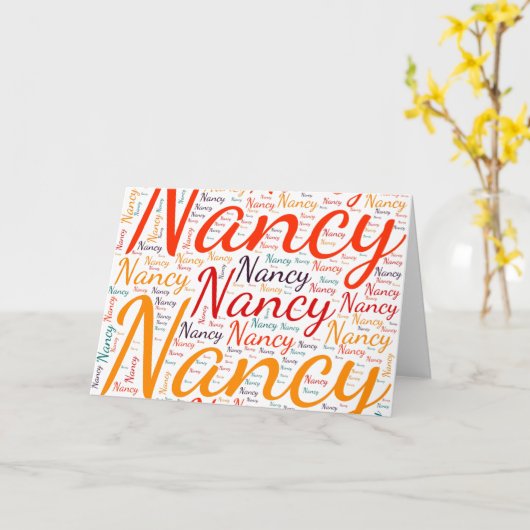 ナンシー カード (黄色い花)