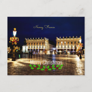 ナンシー、フランス、メリークリスマス! ポストカード