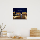 ナンシー，フランス – 風光明媚な街並み写真 ポスター (キッチン)