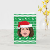 ナンシー・ペロシのクリスマス カード (黄色い花)