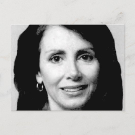 ナンシー・ペロシ議員の若い写真 ポストカード (正面)