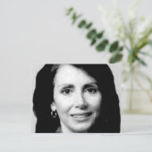 ナンシー・ペロシ議員の若い写真 ポストカード (スタンド正面)