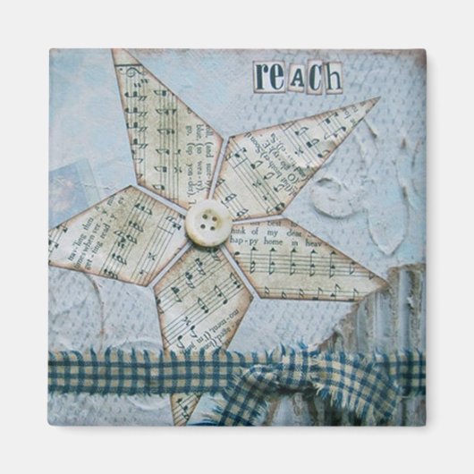 ナンシー・レフコによる「リーチ」アートマグネット マグネット (正面)