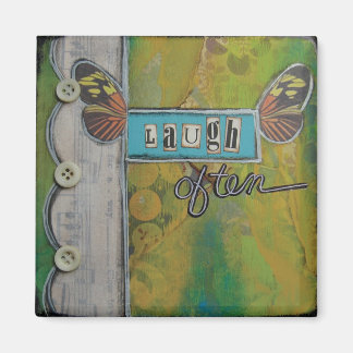 ナンシー・レフコのアートマグネット「笑う度が高い」 マグネット