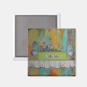 ナンシー・レフコのアートマグネット「Choose Happiness」 マグネット (正面/裏面)