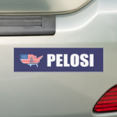 ナンシーPELOSIの選挙のギア バンパーステッカー (車上)