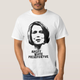 ナンシーPelosi: 怒っている白いPreservatve Tシャツ