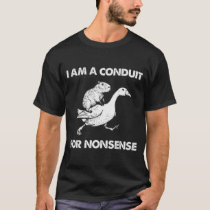 ナンセンスの伝達者 カピバラ・ガチョウのミーム Tシャツ