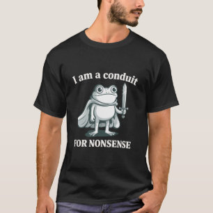 ナンセンスを伝える者、面白いカエル、皮肉な Tシャツ