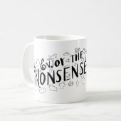 ナンセンス楽しむ コーヒーマグカップ (正面左)