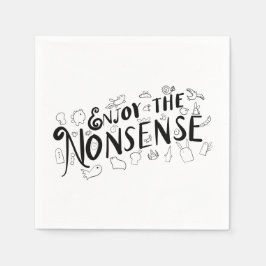 ナンセンス楽しむ スタンダードカクテルナプキン